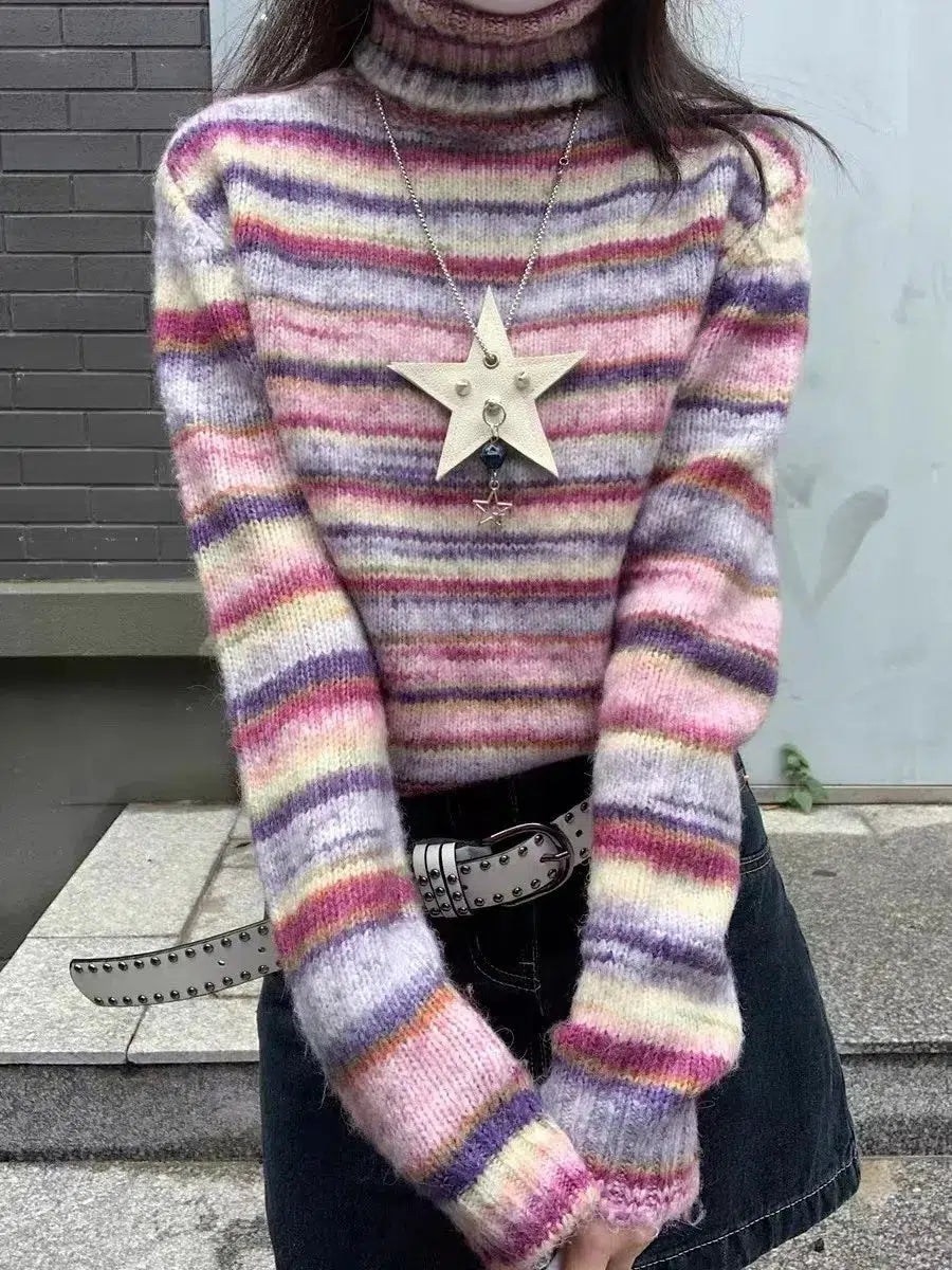 Striped Turtleneck Sweater Striped Turtleneck Sweater