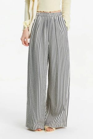 Striped Wide Leg Pants