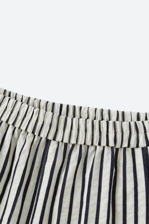 Striped Wide Leg Pants