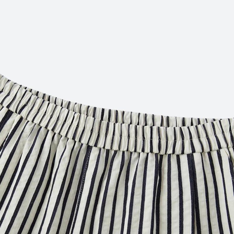 Striped Wide Leg Pants Striped Wide Leg Pants