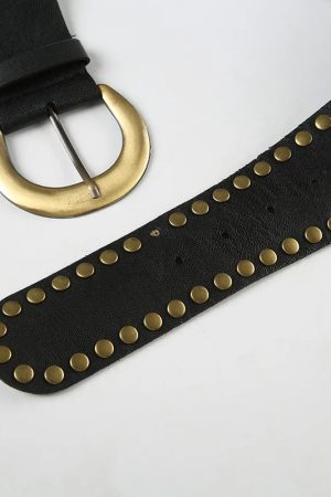 Studded Buckle Belt