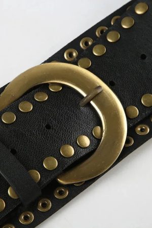 Studded Buckle Belt