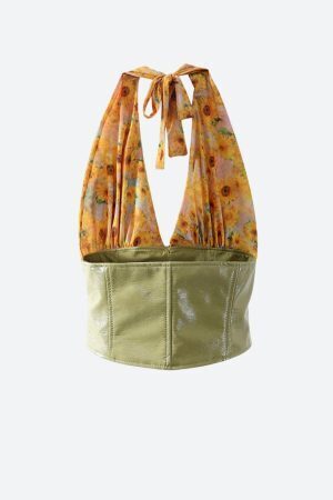 Sunflower Halter Top