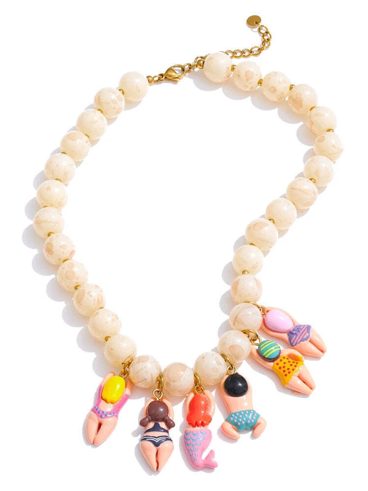 Swimsuit Figurines Necklace Swimsuit Figurines Necklace