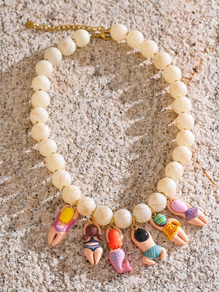 Swimsuit Figurines Necklace Swimsuit Figurines Necklace