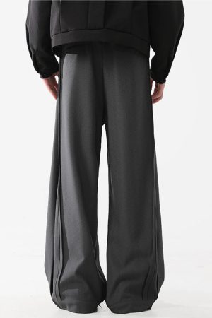 Tailored Pleated Wide Leg Pants