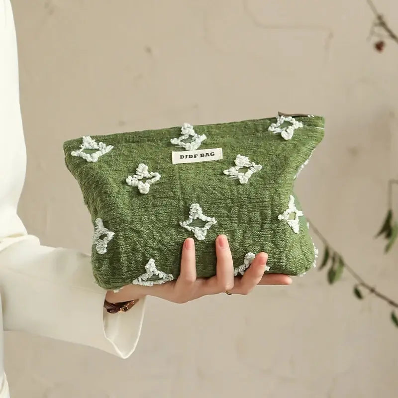 Tasseled Star Embroidered Makeup Bag Tasseled Star Embroidered Makeup Bag