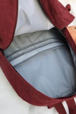 Teddy Bear Corduroy School Backpack