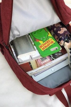 Teddy Bear Corduroy School Backpack