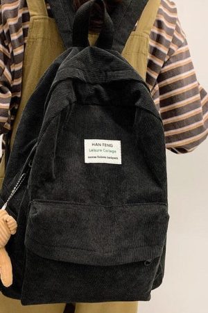 Teddy Bear Corduroy School Backpack