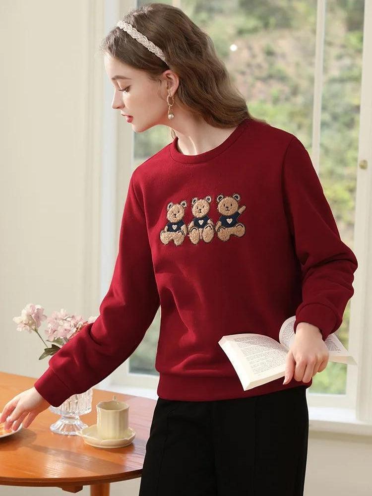 Teddy Bears Embroidered Sweatshirt Teddy Bears Embroidered Sweatshirt