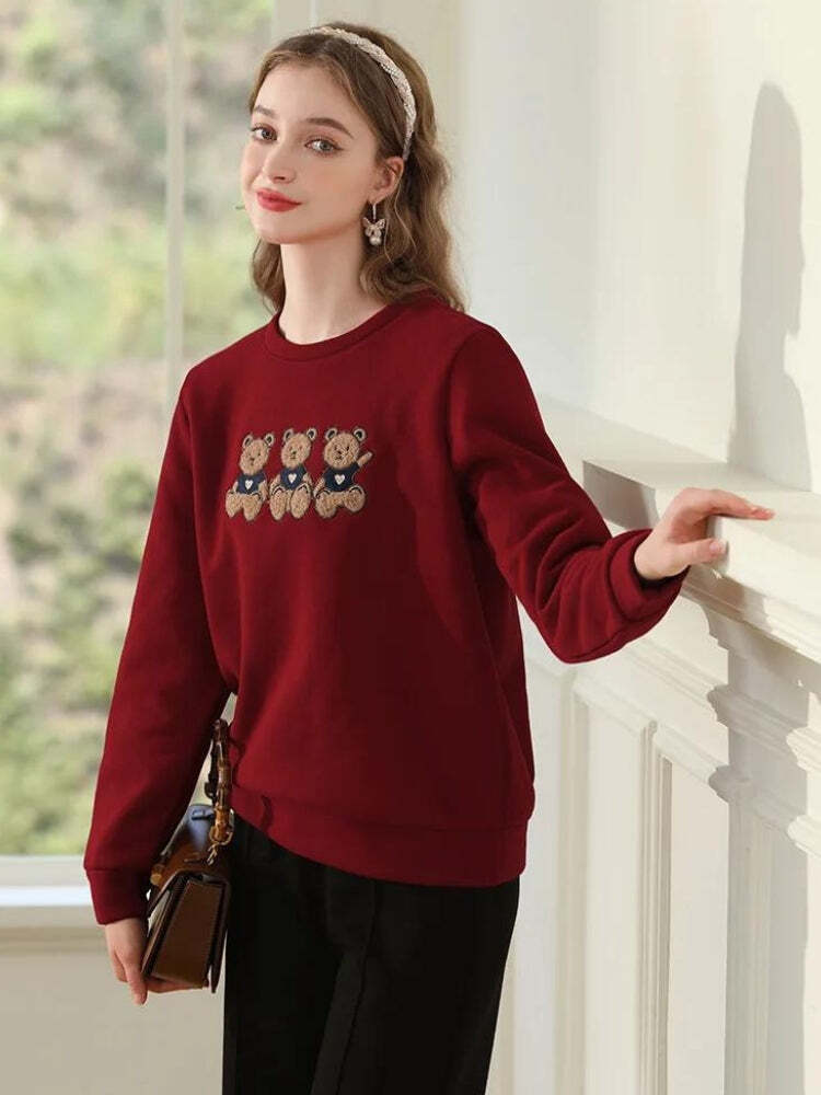 Teddy Bears Embroidered Sweatshirt Teddy Bears Embroidered Sweatshirt