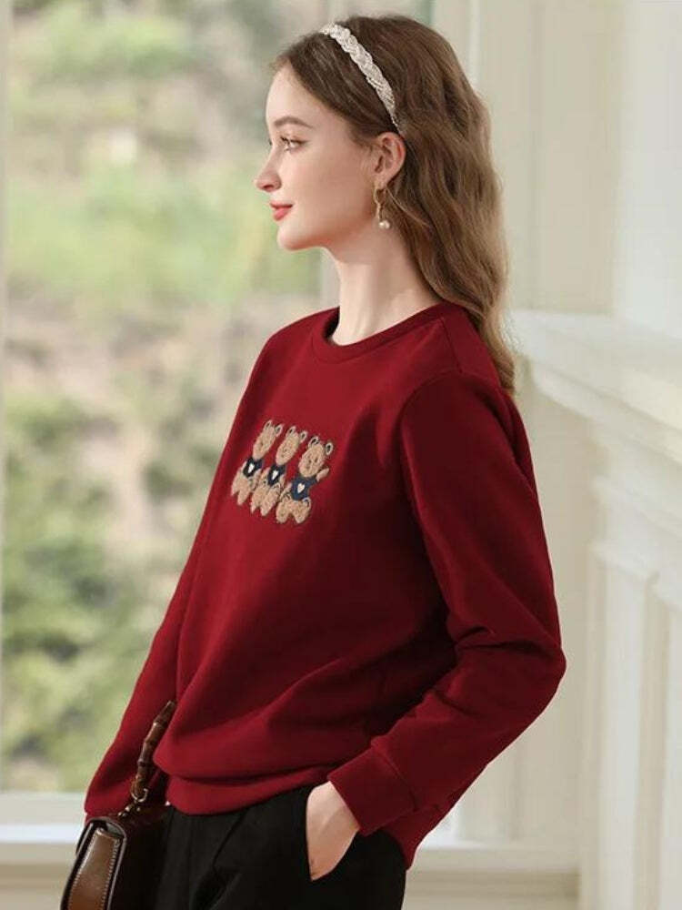 Teddy Bears Embroidered Sweatshirt Teddy Bears Embroidered Sweatshirt