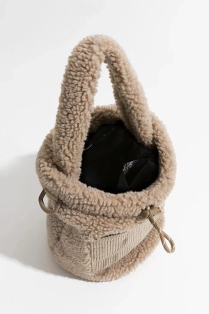 Teddy Pocket Bucket Bag