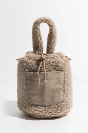 Teddy Pocket Bucket Bag