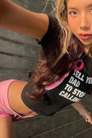 Tell Your Dad Crop Tee