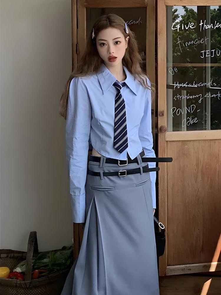 Tie Crop Shirt Tie Crop Shirt