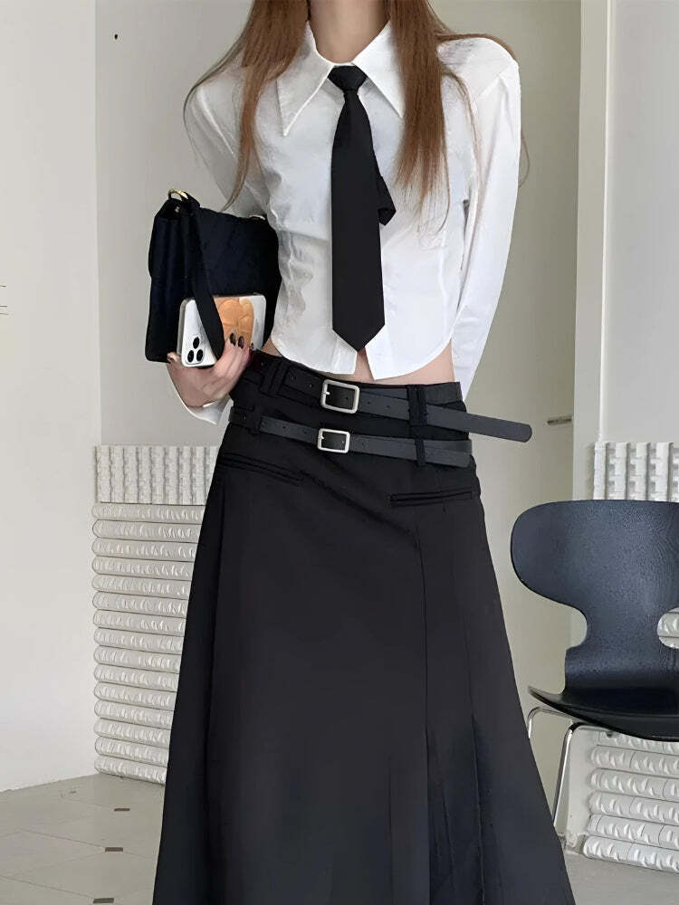 Tie Crop Shirt Tie Crop Shirt