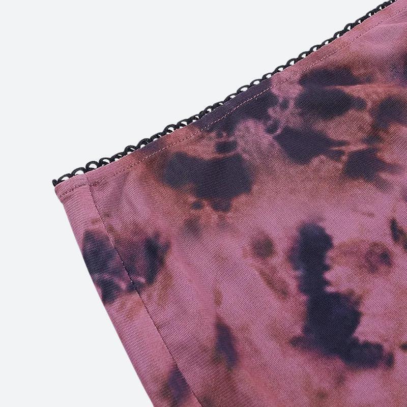 Tie Dye Mesh Mini Skirt Tie Dye Mesh Mini Skirt