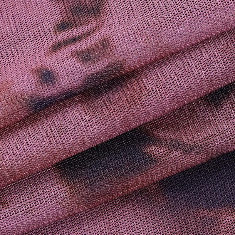 Tie Dye Mesh Mini Skirt Tie Dye Mesh Mini Skirt