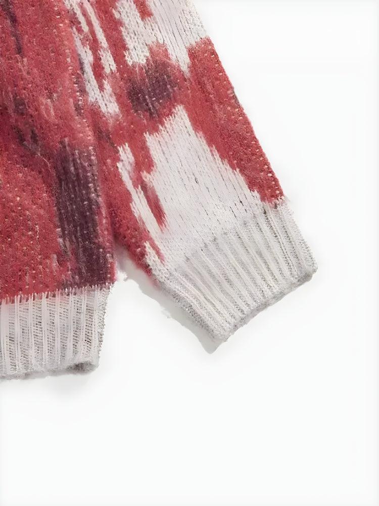 Tie Dye Turtle Neck Knitted Sweater Tie Dye Turtle Neck Knitted Sweater