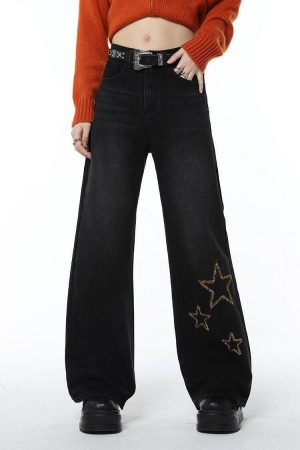Tinsel Stars Wide Leg Jeans