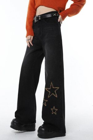 Tinsel Stars Wide Leg Jeans