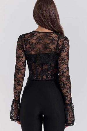 Two Piece Lace Corset Bolero Top