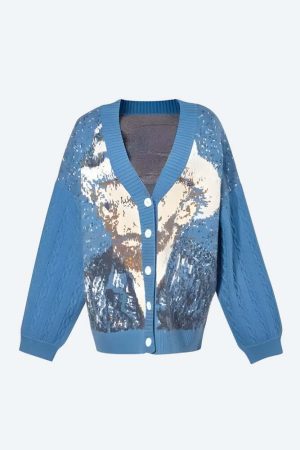 Van Gogh Self Portrait Cardigan