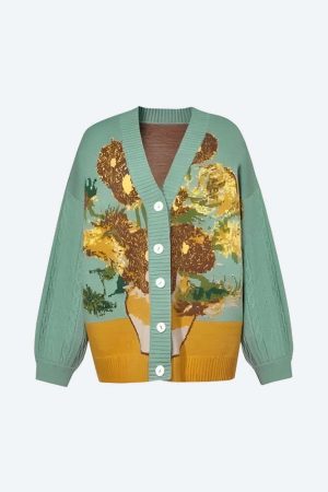 Van Gogh Sunflowers Cardigan