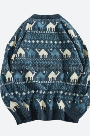 Vintage Camel Knitted Sweater