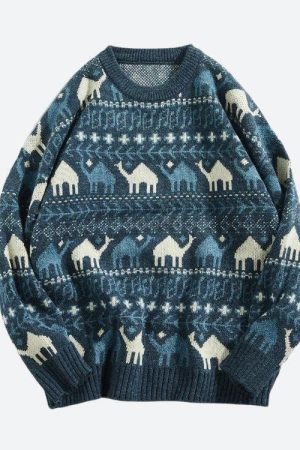 Vintage Camel Knitted Sweater