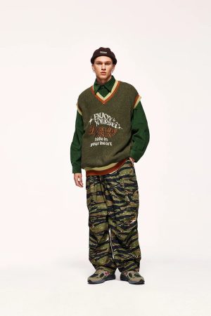 Vintage Enjoy Yourself Knitted Sweater Vest