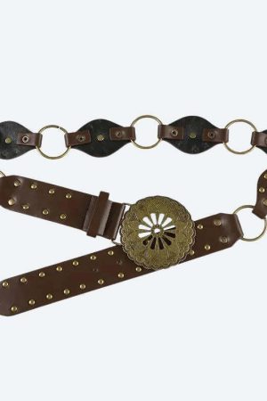 Vintage Ethnic Designed Buckle Belt