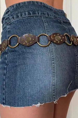 Vintage Ethnic Designed Buckle Belt