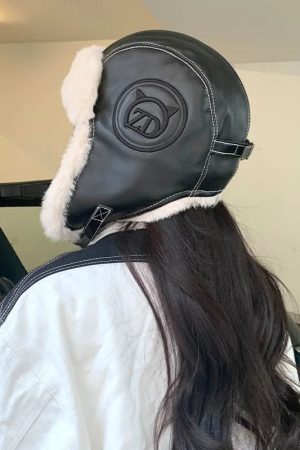 Vintage Faux Fur Aviator Hat