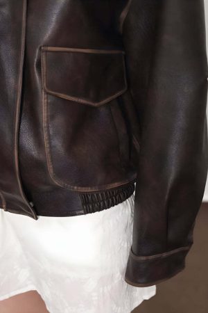 Vintage Faux Leather Jacket