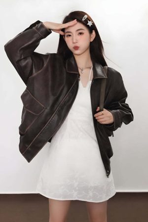 Vintage Faux Leather Jacket