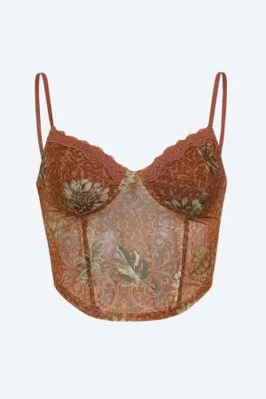 Vintage Floral Crop Top