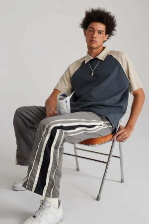 Vintage Half Zip-Up Polo Tee