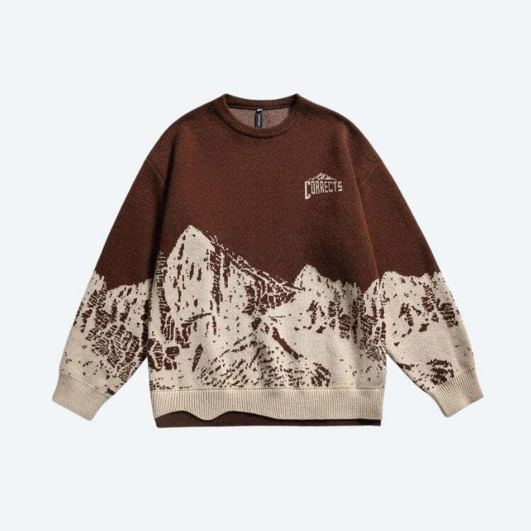 Vintage Mountain Knitted Sweater Vintage Mountain Knitted Sweater