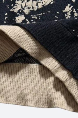 Vintage Mountain Knitted Sweater