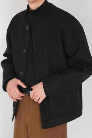 Vintage O-Neck Jacket