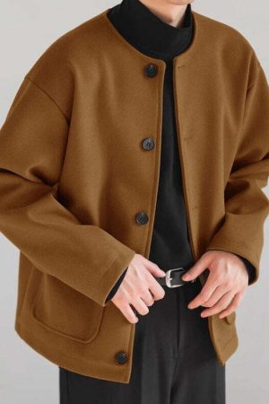 Vintage O-Neck Jacket