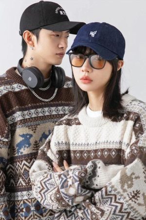 Vintage Rabbits Knitted Sweater