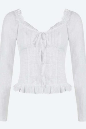 Vintage Ruffled Blouse