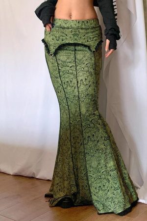 Vintage Slim Fit Maxi Skirt