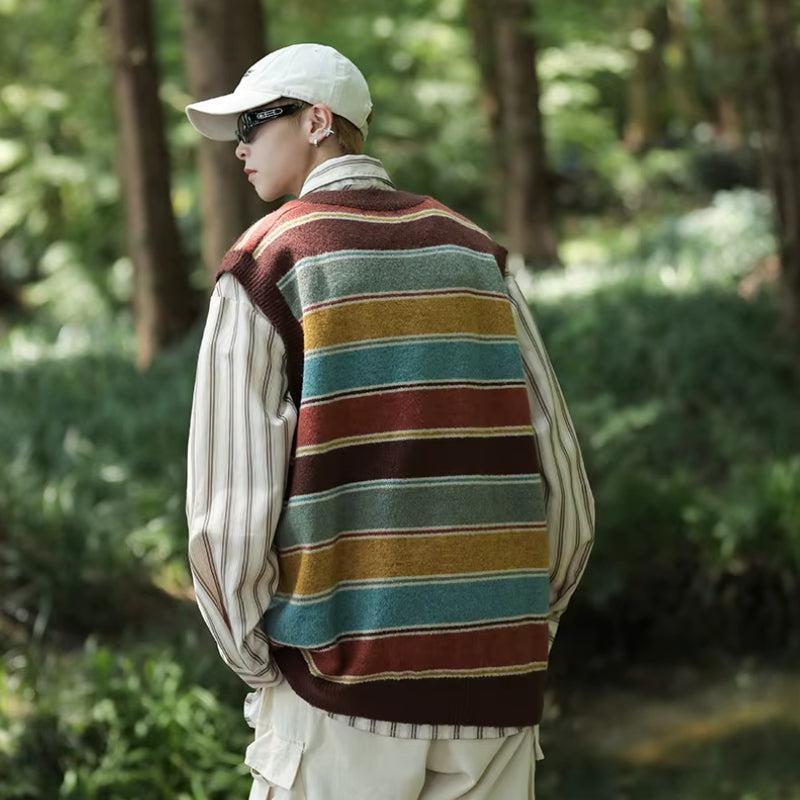 Vintage Striped Sweater Vest Vintage Striped Sweater Vest