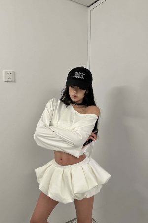 WARDEN EDGE A-Line Peplum Skirt Shorts