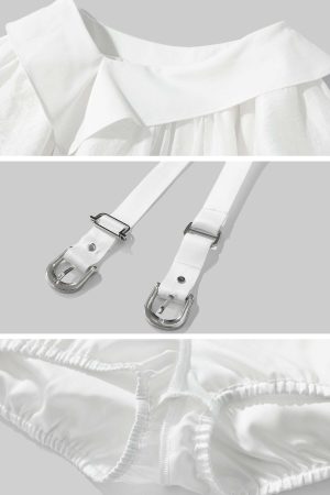 WARDEN EDGE Asymmetric Layered Skirt Set